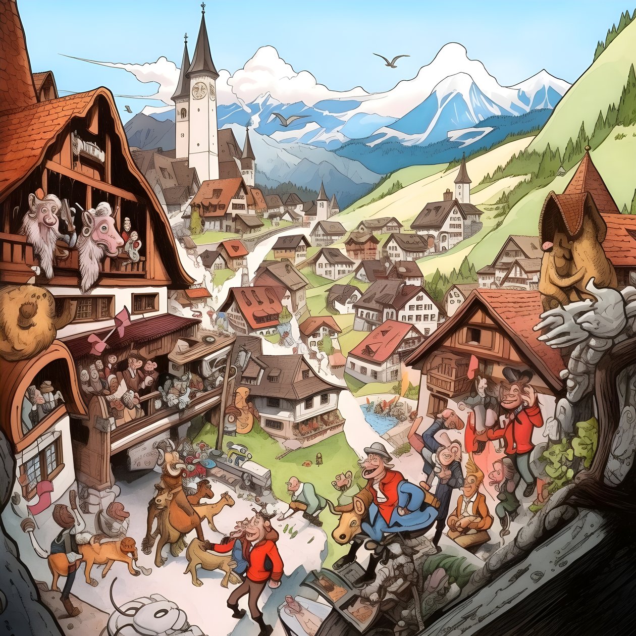 Avusturya, karikatür 4 by Kurt Heppke