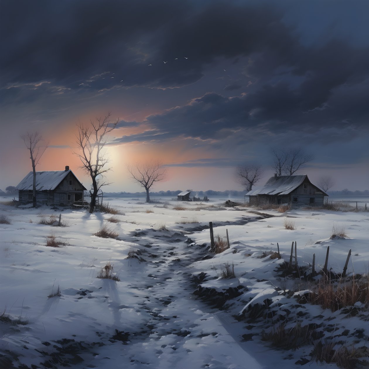 karlı manzara. Bir medya çiftliği 3 by Kurt Heppke