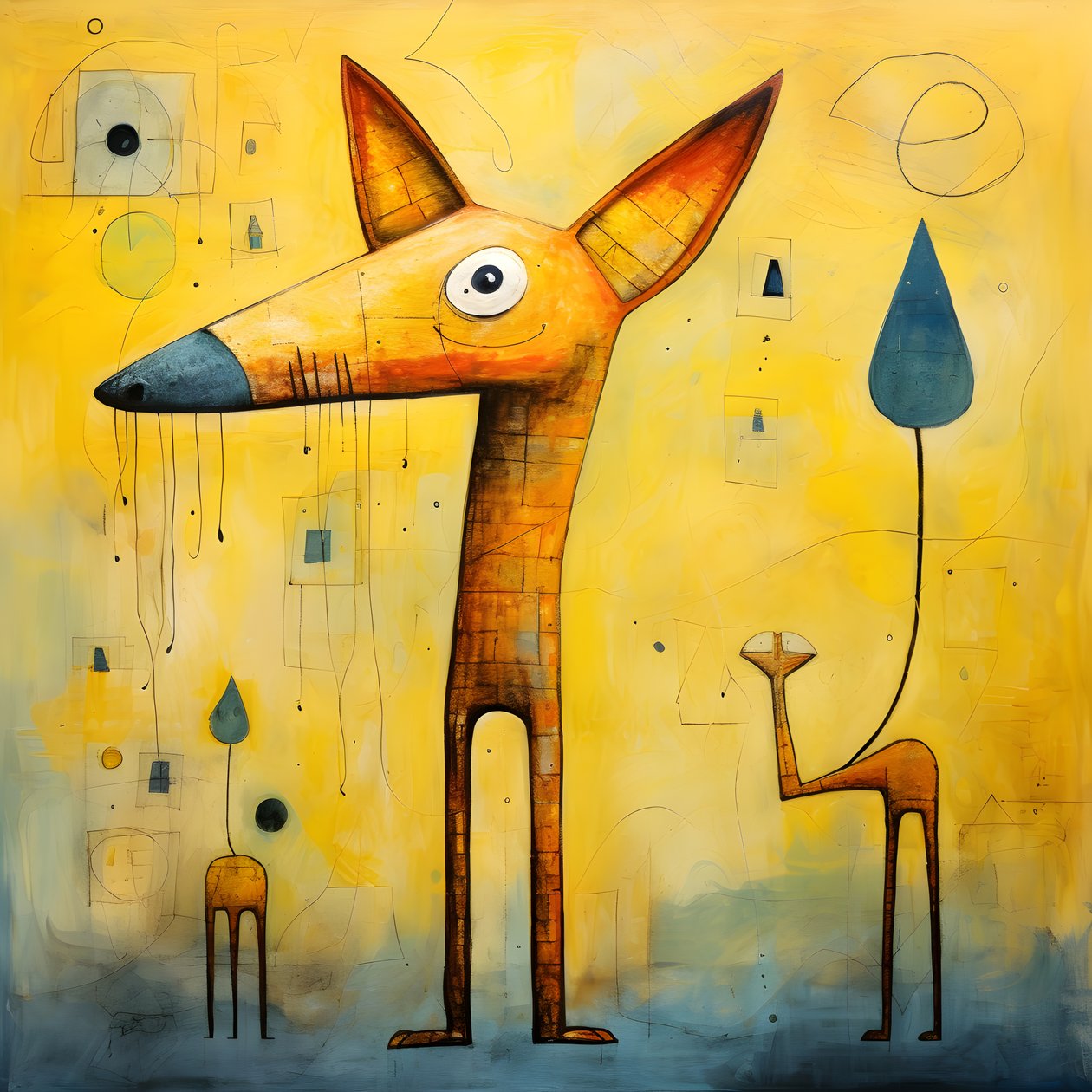 sarı köpek 2 by Kurt Heppke