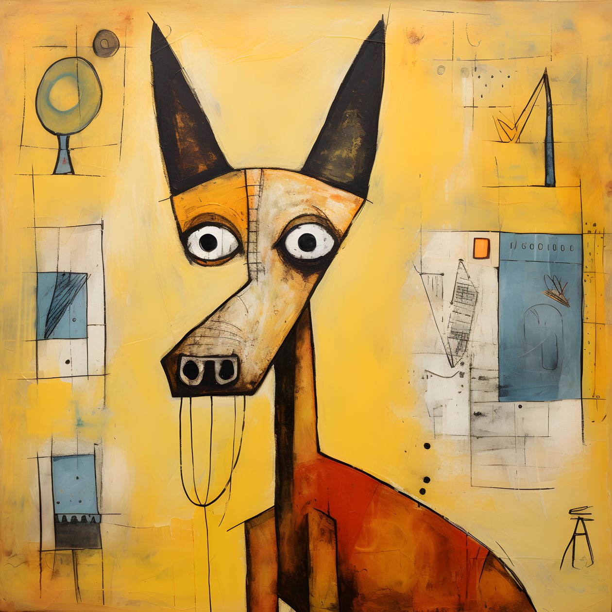 sarı köpek 3 by Kurt Heppke