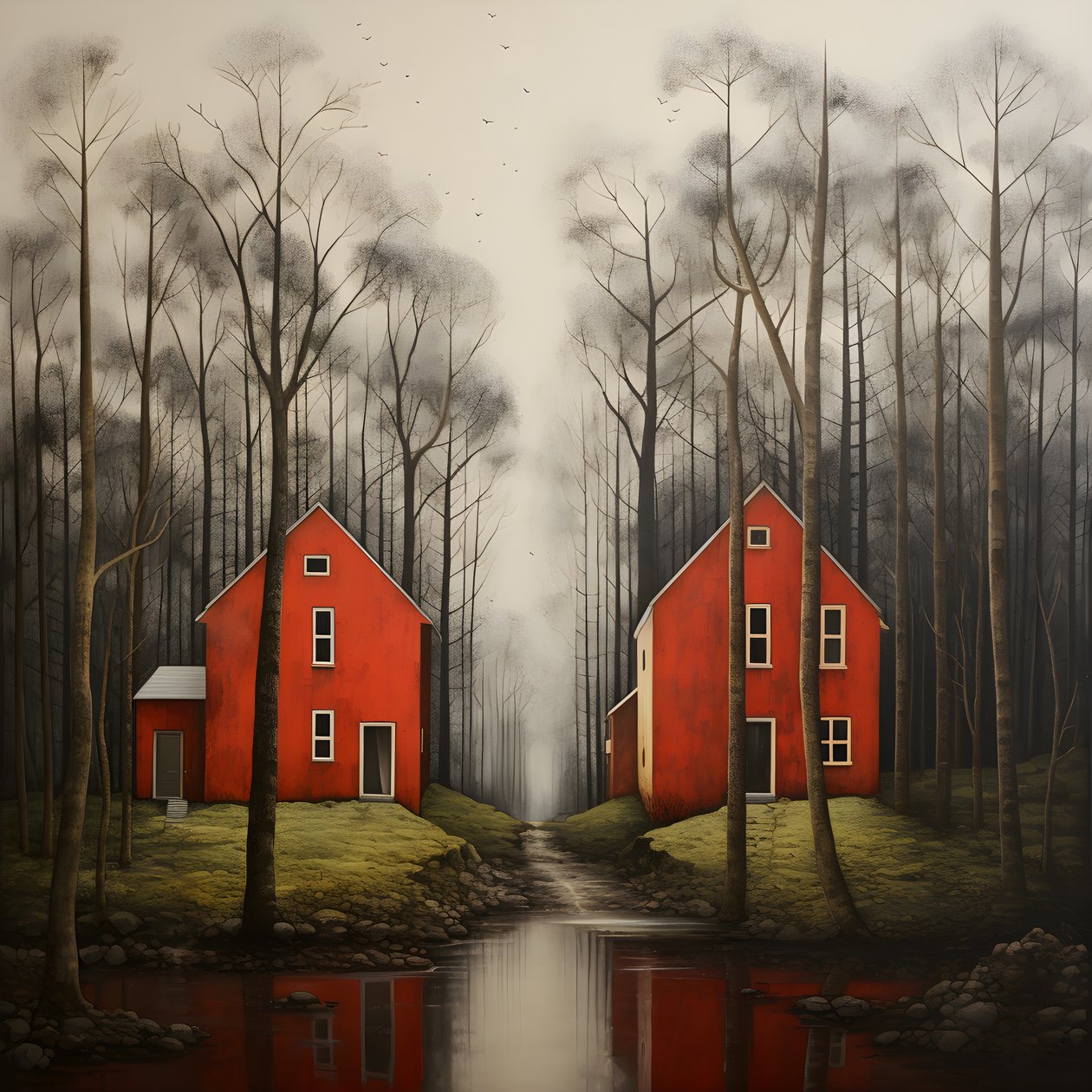 ormanda iki kırmızı ev 4 by Kurt Heppke
