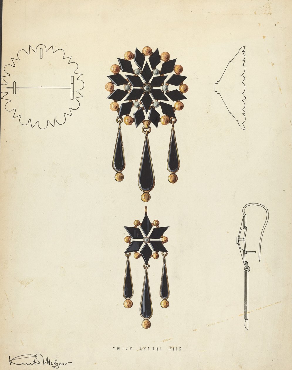 Broş ve Küpe by Kurt Melzer