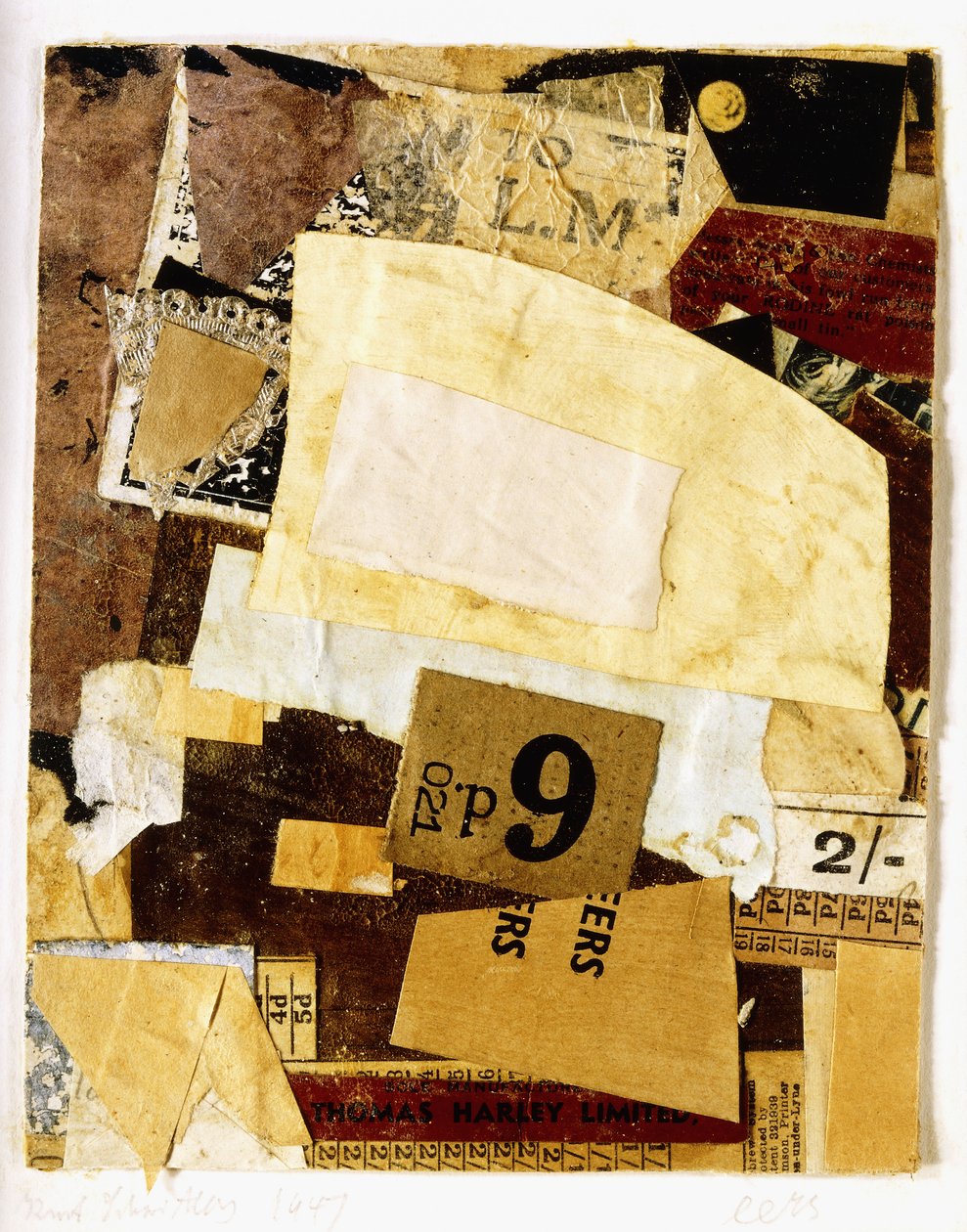 İlk, 1947 by Kurt Schwitters