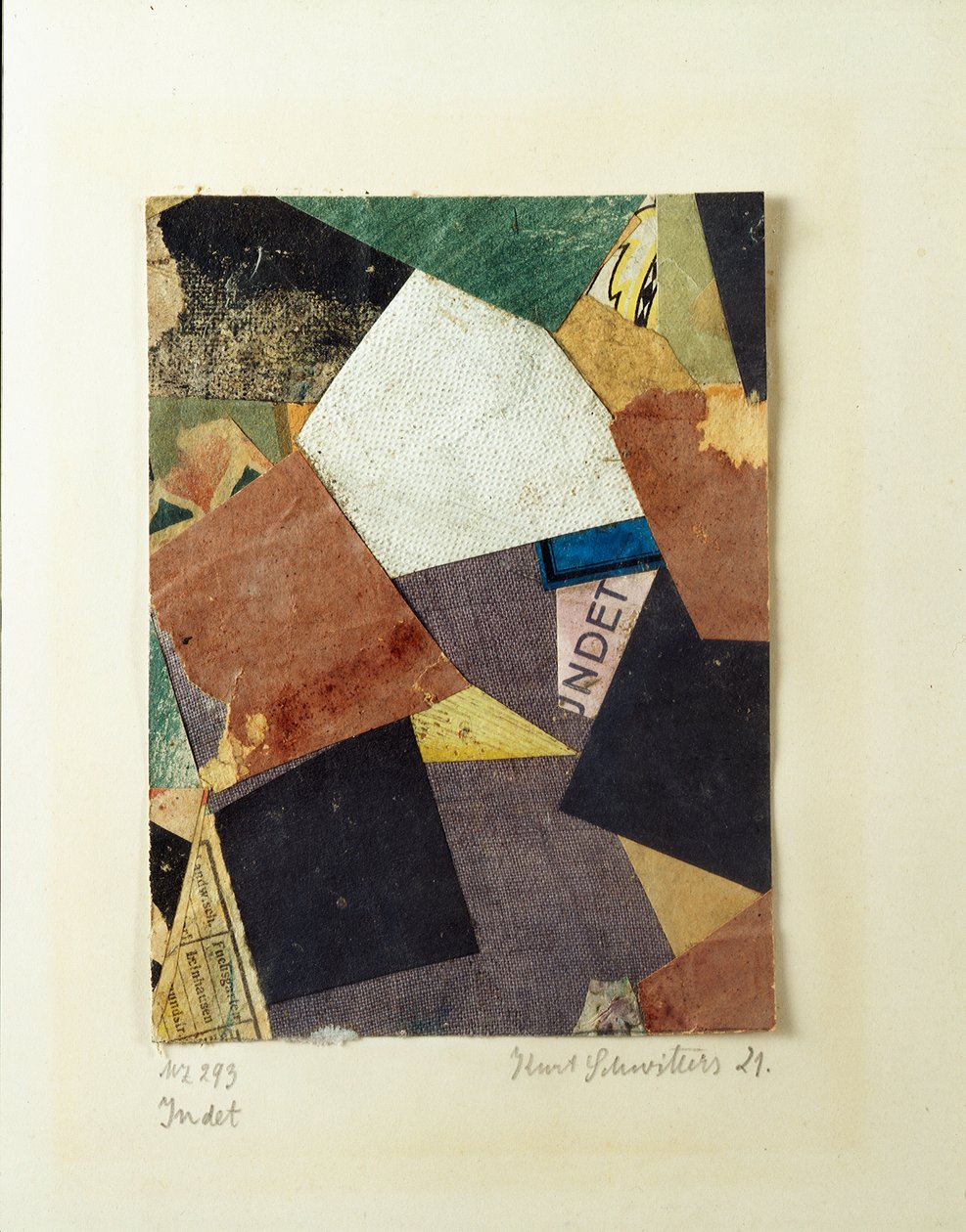 Merz 293 Kolaj Kurt Schwitters (1887-1948) 1921 Özel koleksiyon by Kurt Schwitters