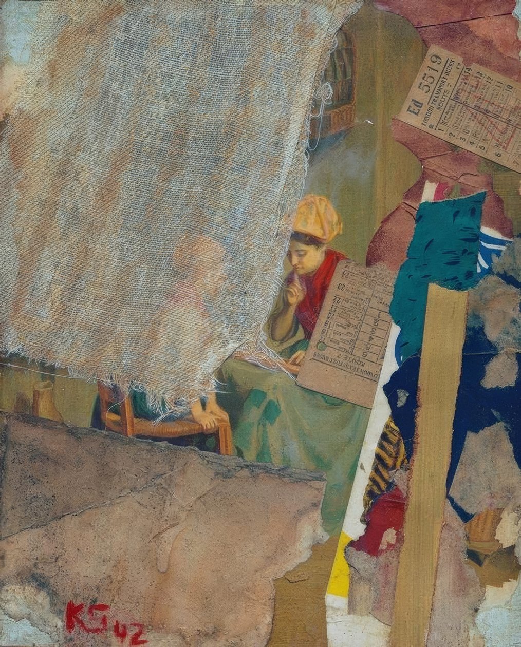 Merz 42 – eski bir usta gibi by Kurt Schwitters