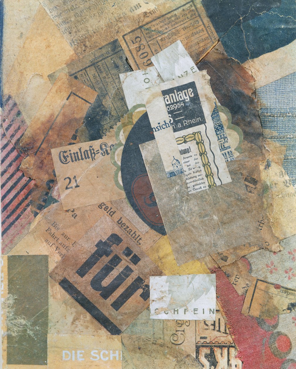 Merz 94 Grunfleck, 1920 by Kurt Schwitters