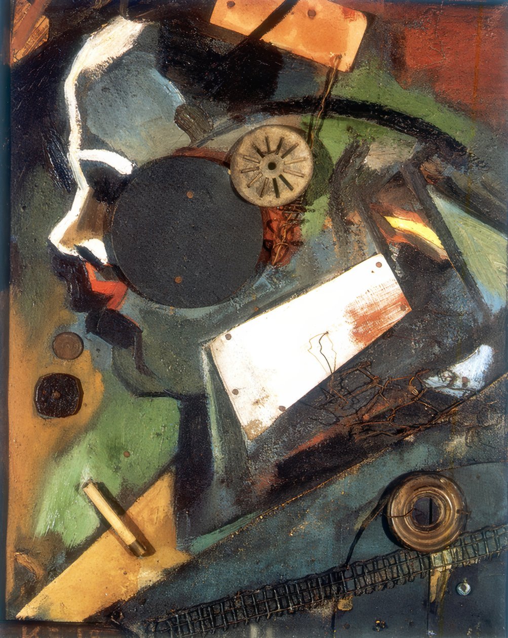 Merzbild 1A (Doktor) by Kurt Schwitters