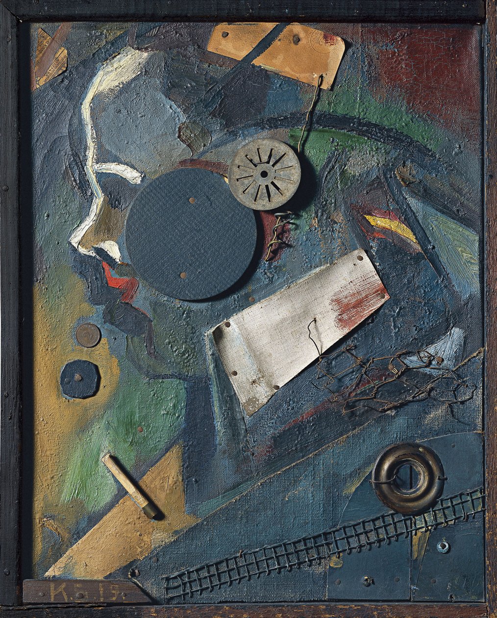 Merzbild 1A Psikiyatrist, 1919 by Kurt Schwitters