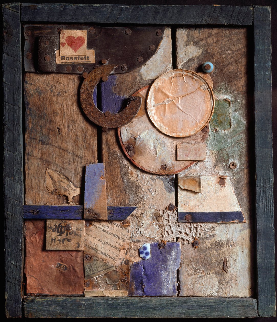 Merzbild Rossfett Ahşap ve Resim Meclisi, Kurt Schwitters (1887-1948) 1918-1919 Cenevre, Sanat ve Tarih Müzesi by Kurt Schwitters