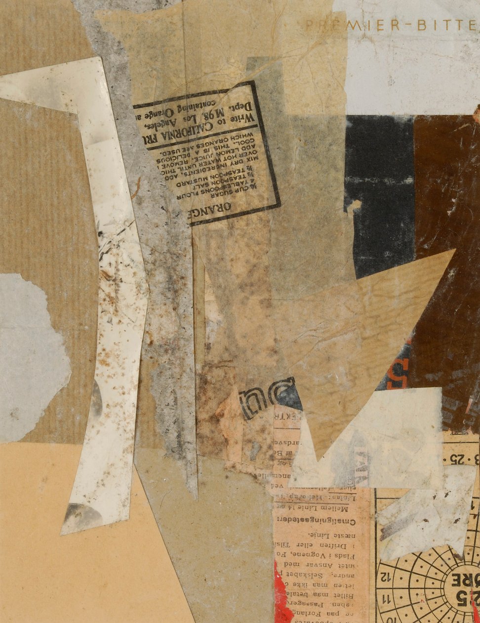Mier Lütfen, 1946 by Kurt Schwitters