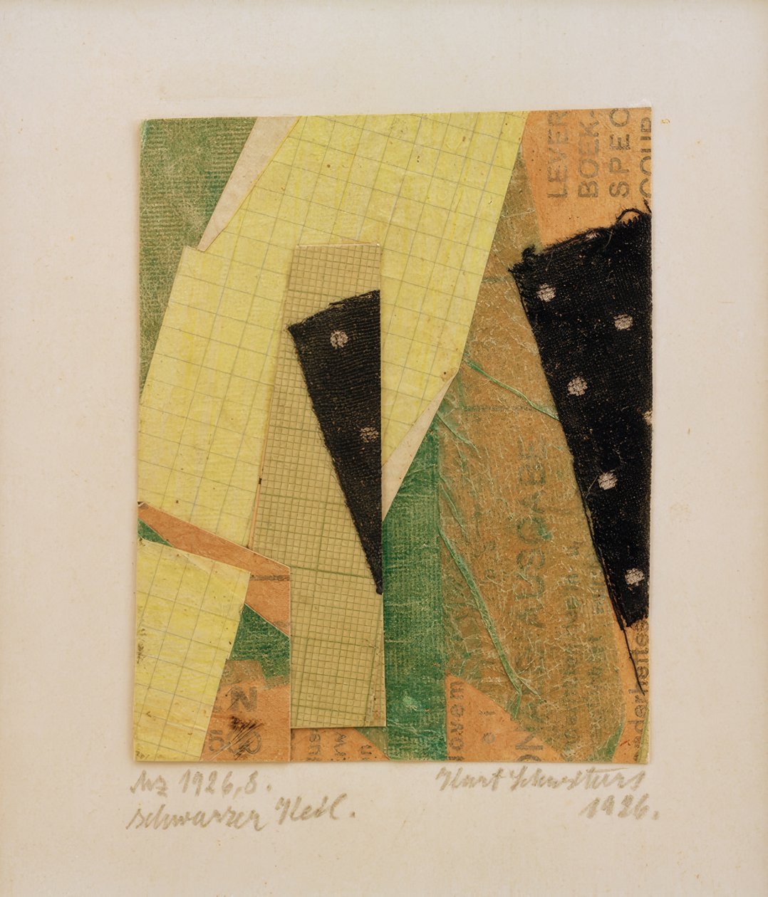 Mz 1926.8, siyah kama by Kurt Schwitters