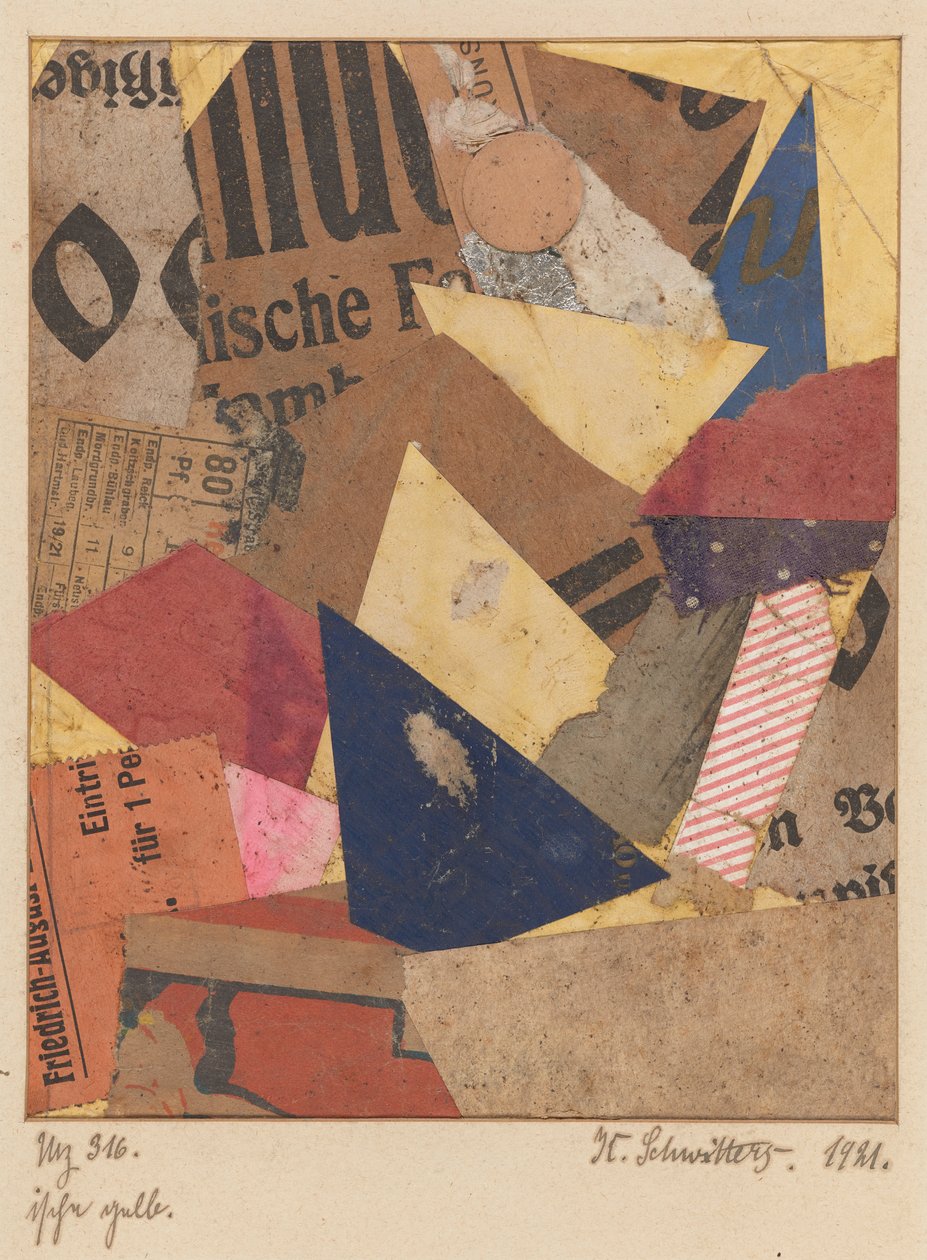 Mz 316 sarı (Mz 316 sarı) by Kurt Schwitters