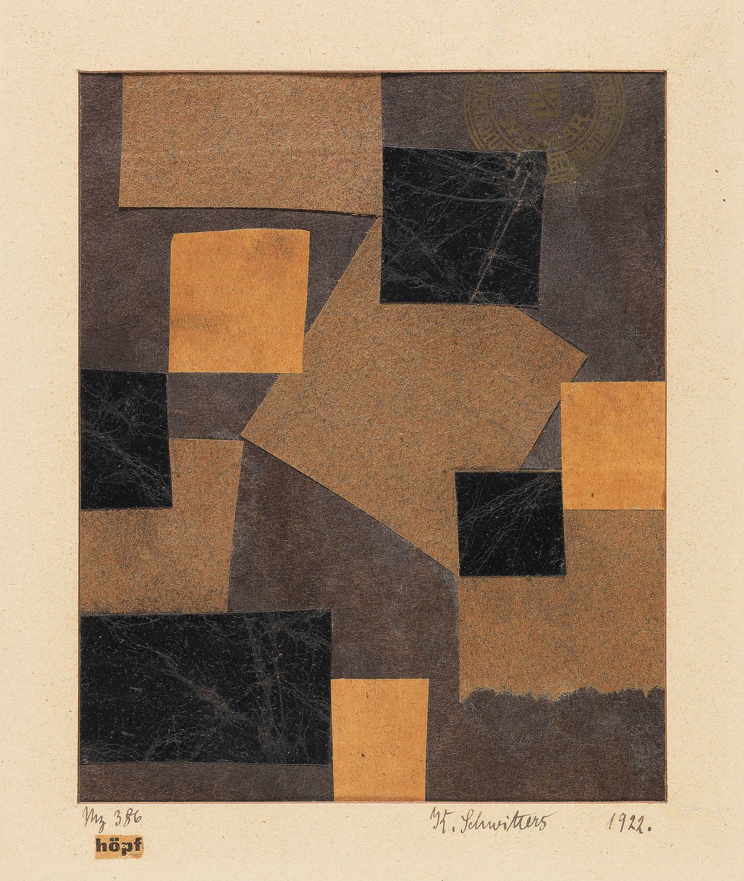 Mz 386 Hoepf Merz tasarımı, 1922. by Kurt Schwitters