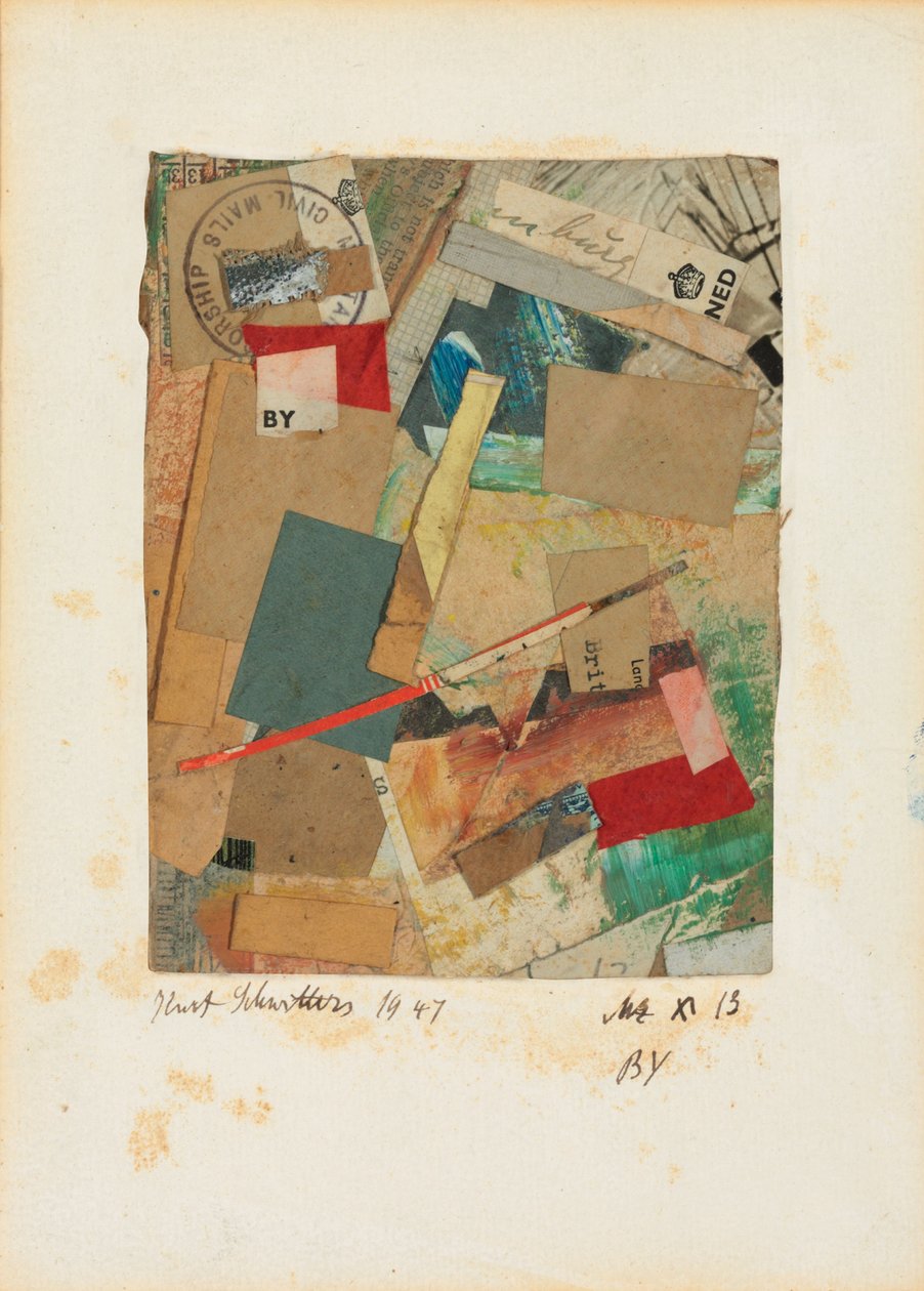 Mz x 13 BY, 1947 by Kurt Schwitters