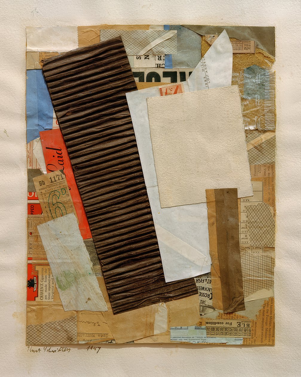 İsimsiz (6 D) by Kurt Schwitters