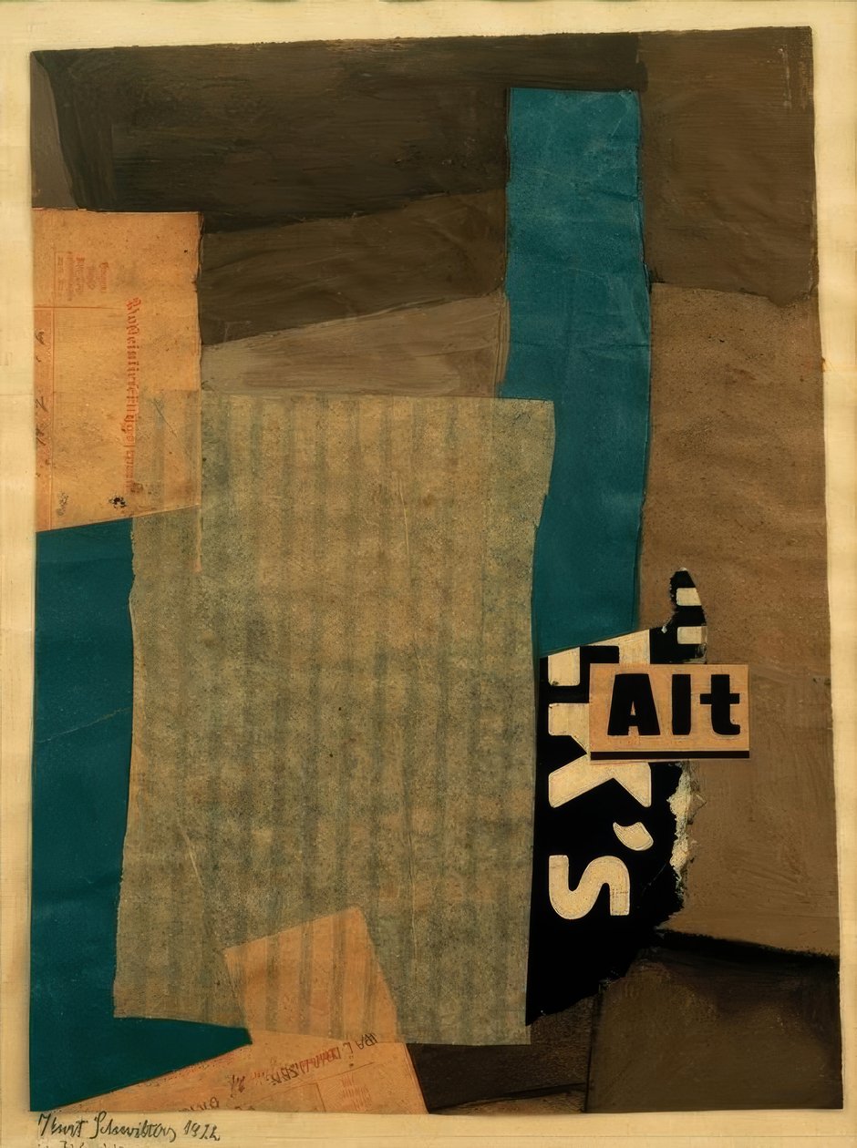 İsimsiz (eski) by Kurt Schwitters