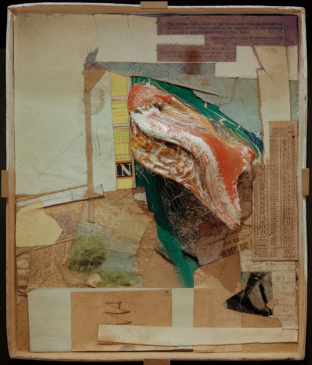 İsimsiz (kök odunlu resim veya kutulu kompozisyon) by Kurt Schwitters