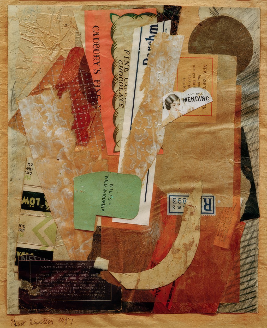 İsimsiz (Onarılıyor) by Kurt Schwitters