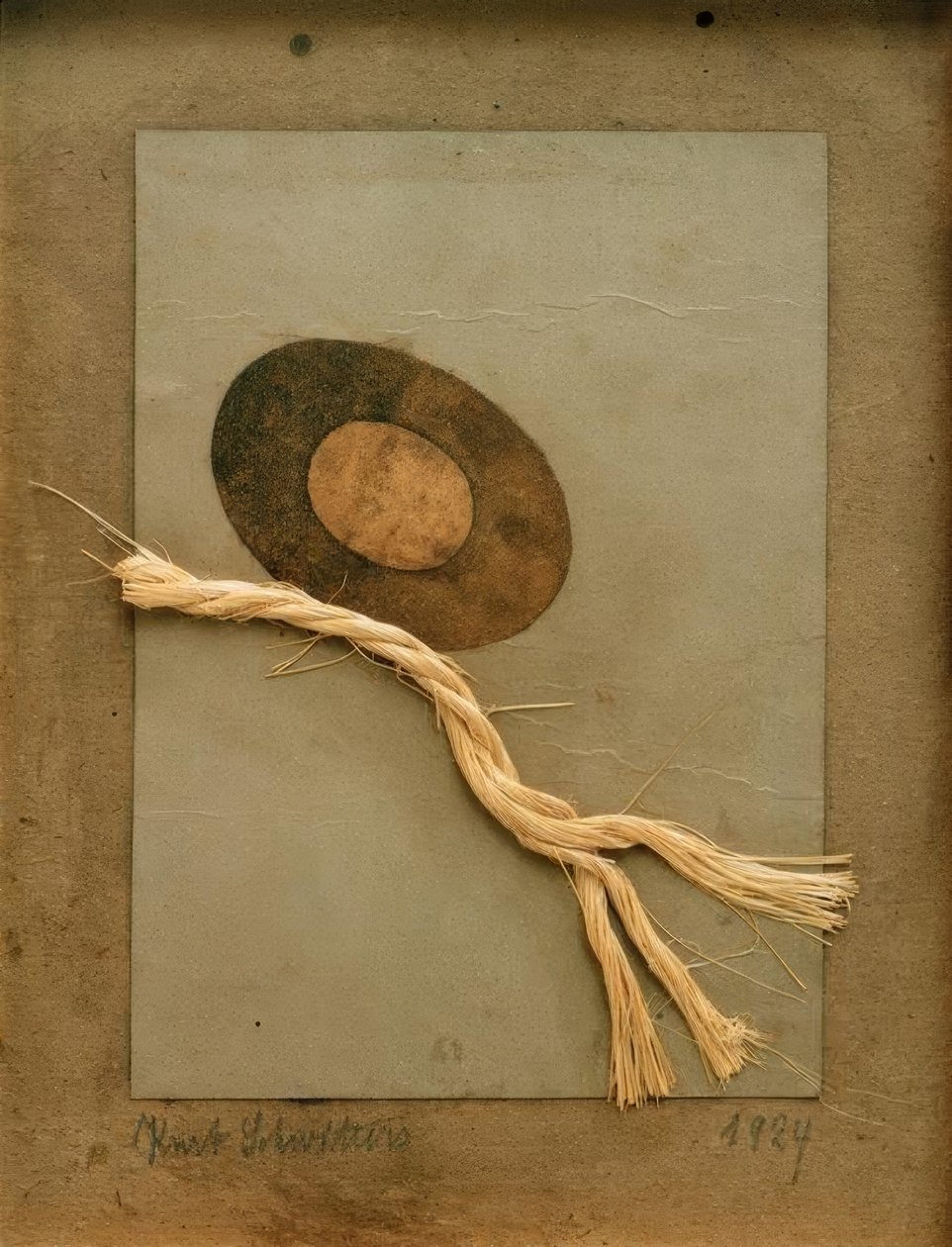 İsimsiz (arp ve string ile Merz çizimi) by Kurt Schwitters