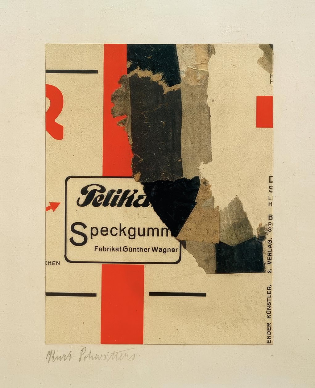 İsimsiz (Pastırma Sakızı) by Kurt Schwitters