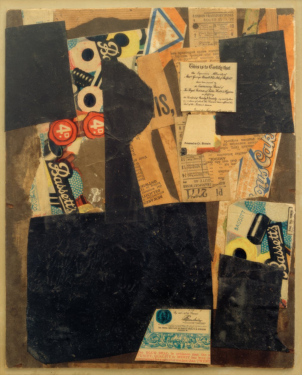 Ohne Titel (Bu, Bunu Onaylamak içindir) by Kurt Schwitters