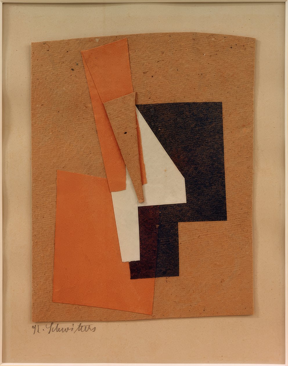İsimsiz (gri, mavi, kırmızı, beyaz) by Kurt Schwitters