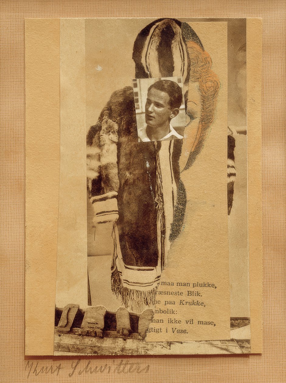 İsimsiz (koltuk değneklerinde) by Kurt Schwitters