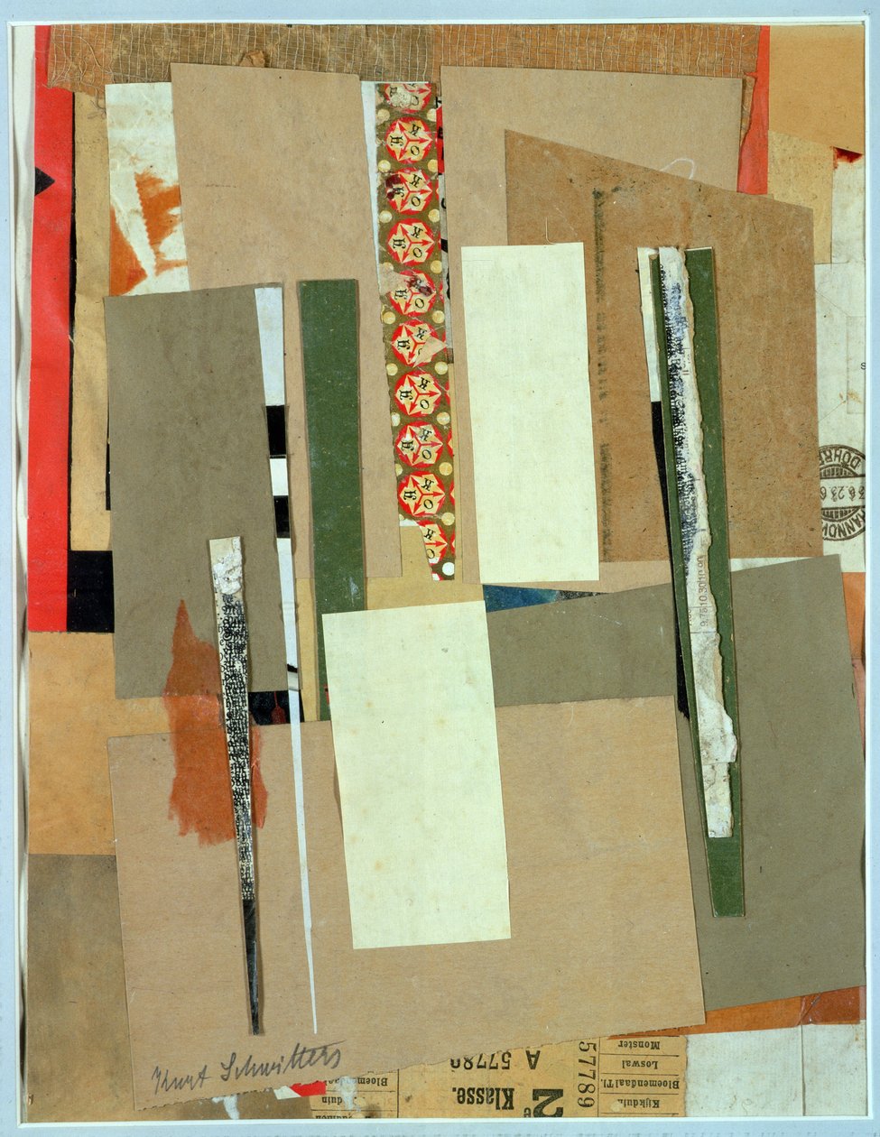 Demiryolu, 2. Sınıf, 1923 by Kurt Schwitters