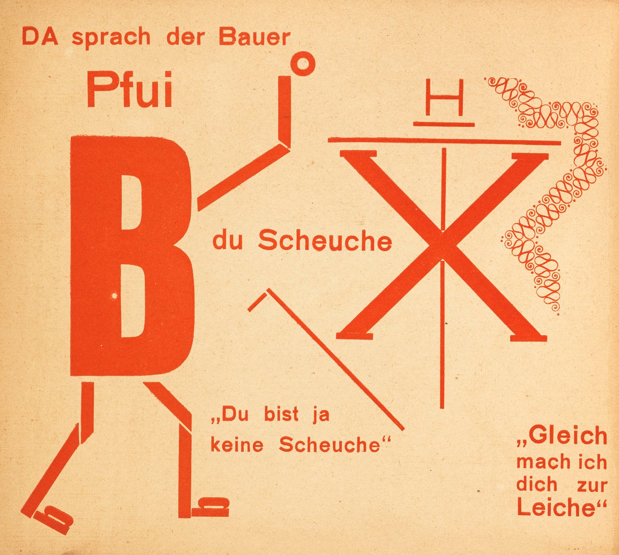 Korkuluk. Peri Masalı Korkuluk. Masallar, 1925. by Kurt Schwitters