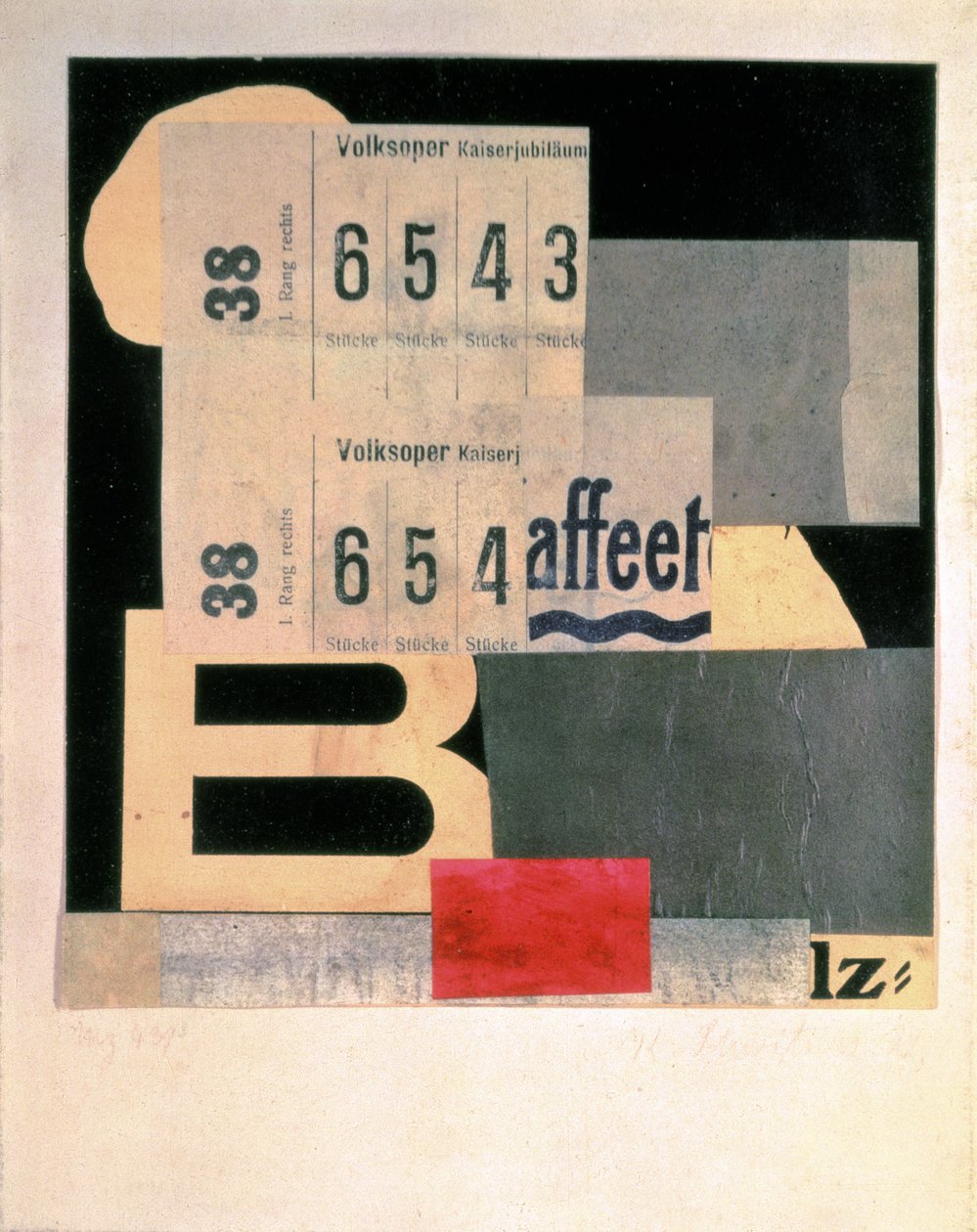 Bilinmeyen resim by Kurt Schwitters