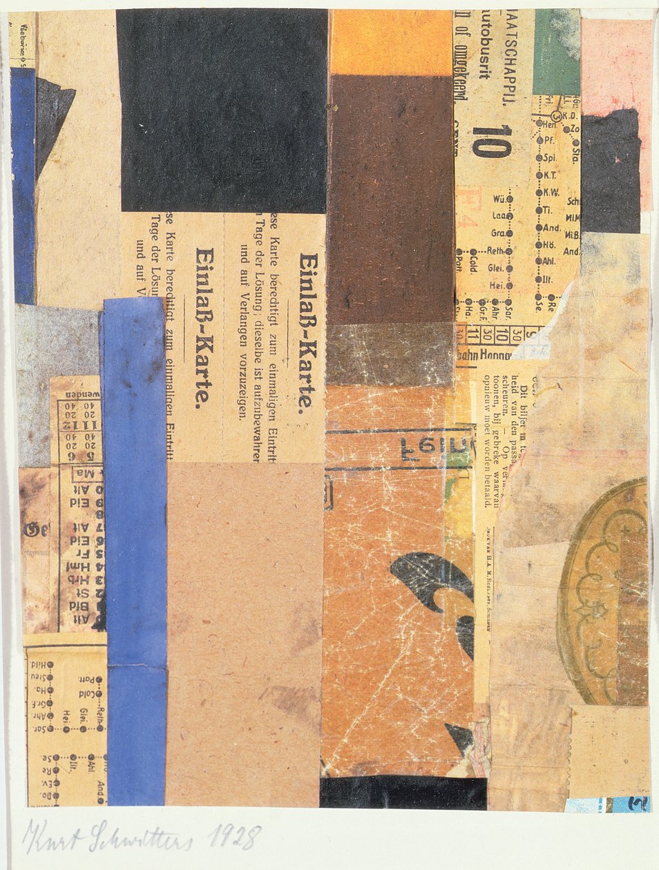 İsimsiz, 1928 by Kurt Schwitters