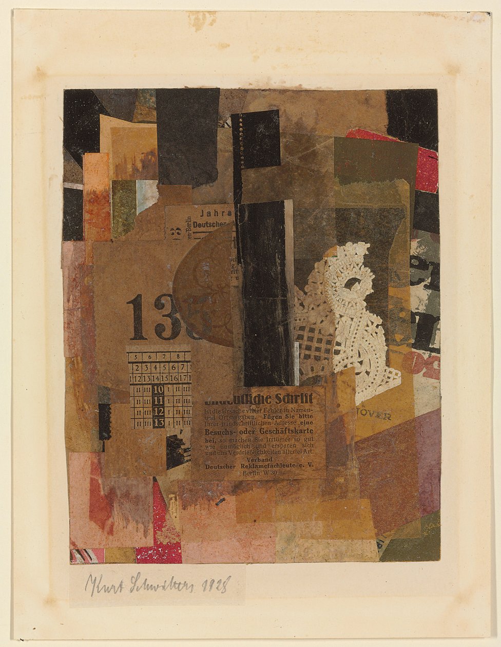 başlıksız; İsimsiz, 1928 by Kurt Schwitters