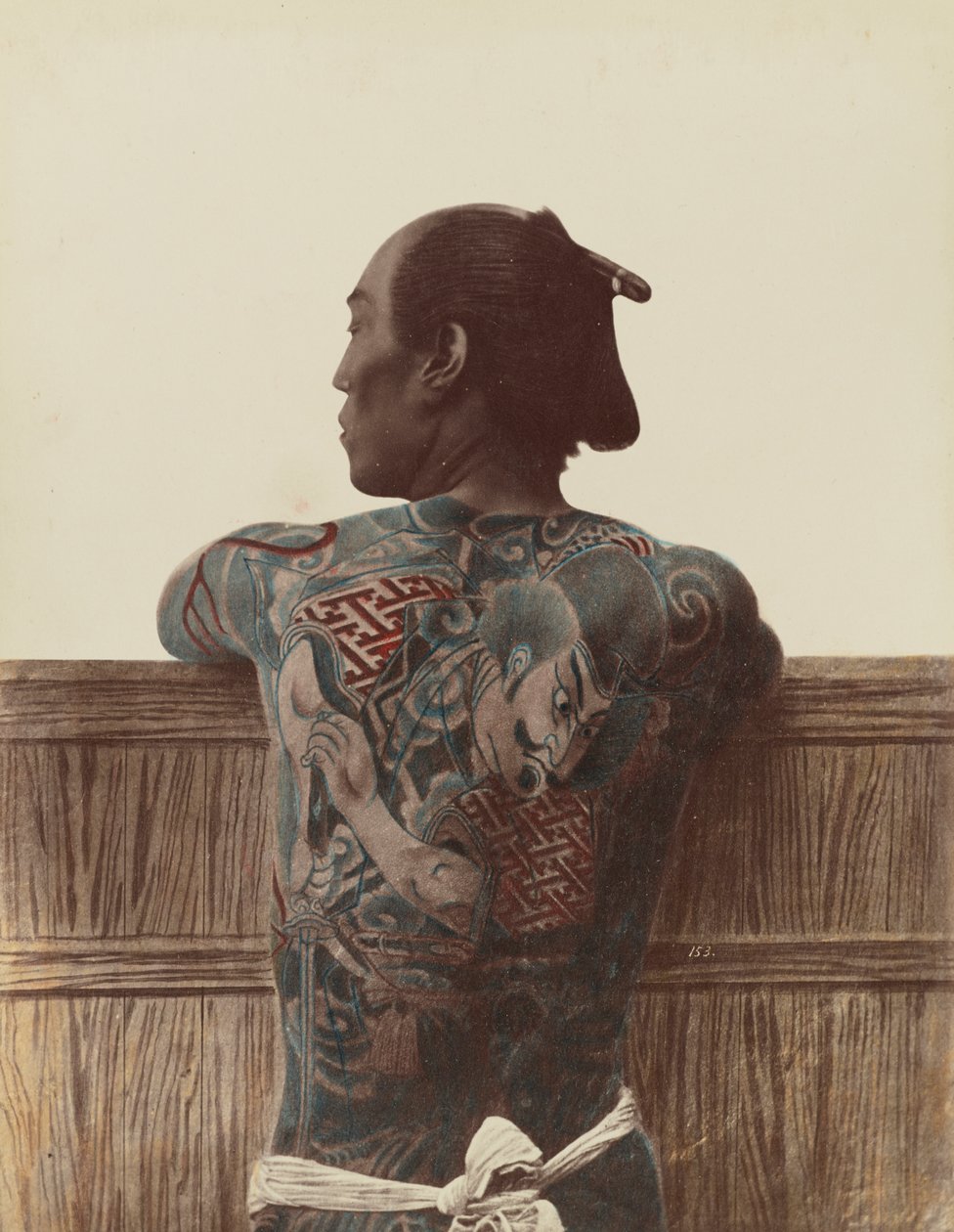 Japon Dövmesi, 1880 dolayları by Kusakabe Kimbei