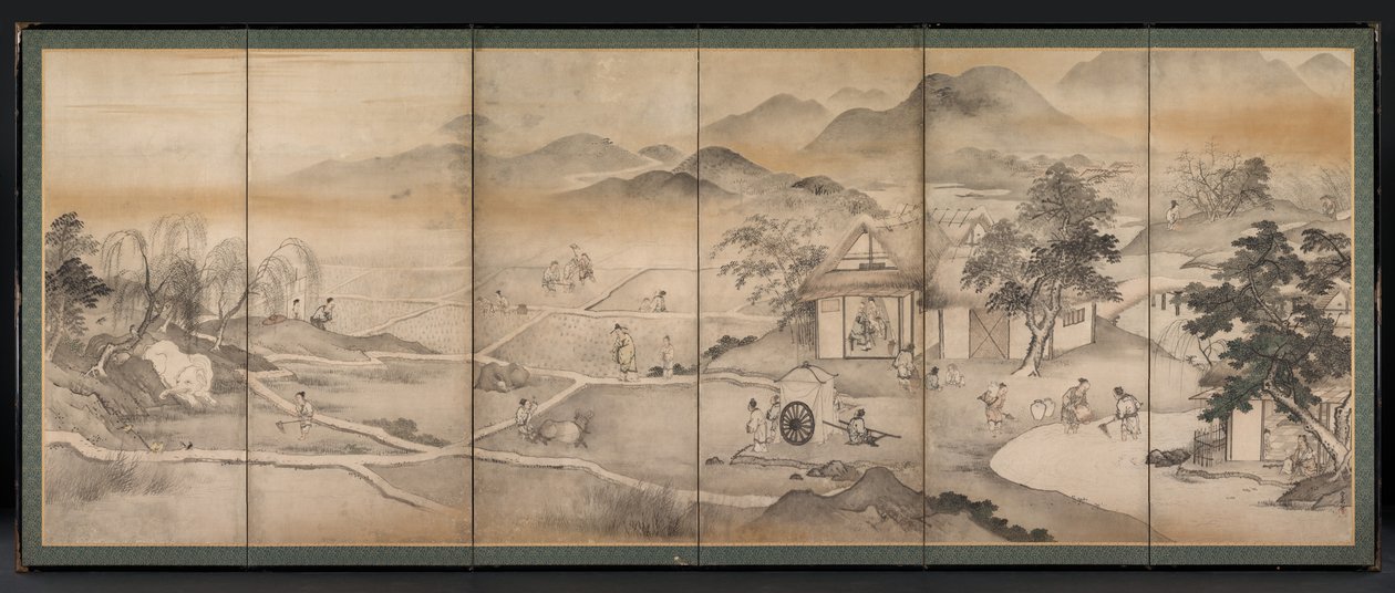 İmparator Yao'nun Yu Chonghua'yı Ziyareti by Kusumi Morikage