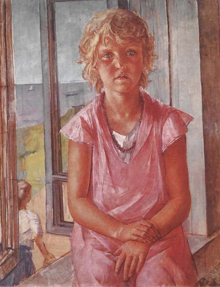balıkçı kızı by Kuzma Petrov Vodkin
