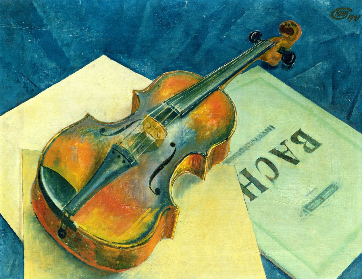 Kemanla Natürmort, 1921 by Kuzma Sergeevich Petrov Vodkin