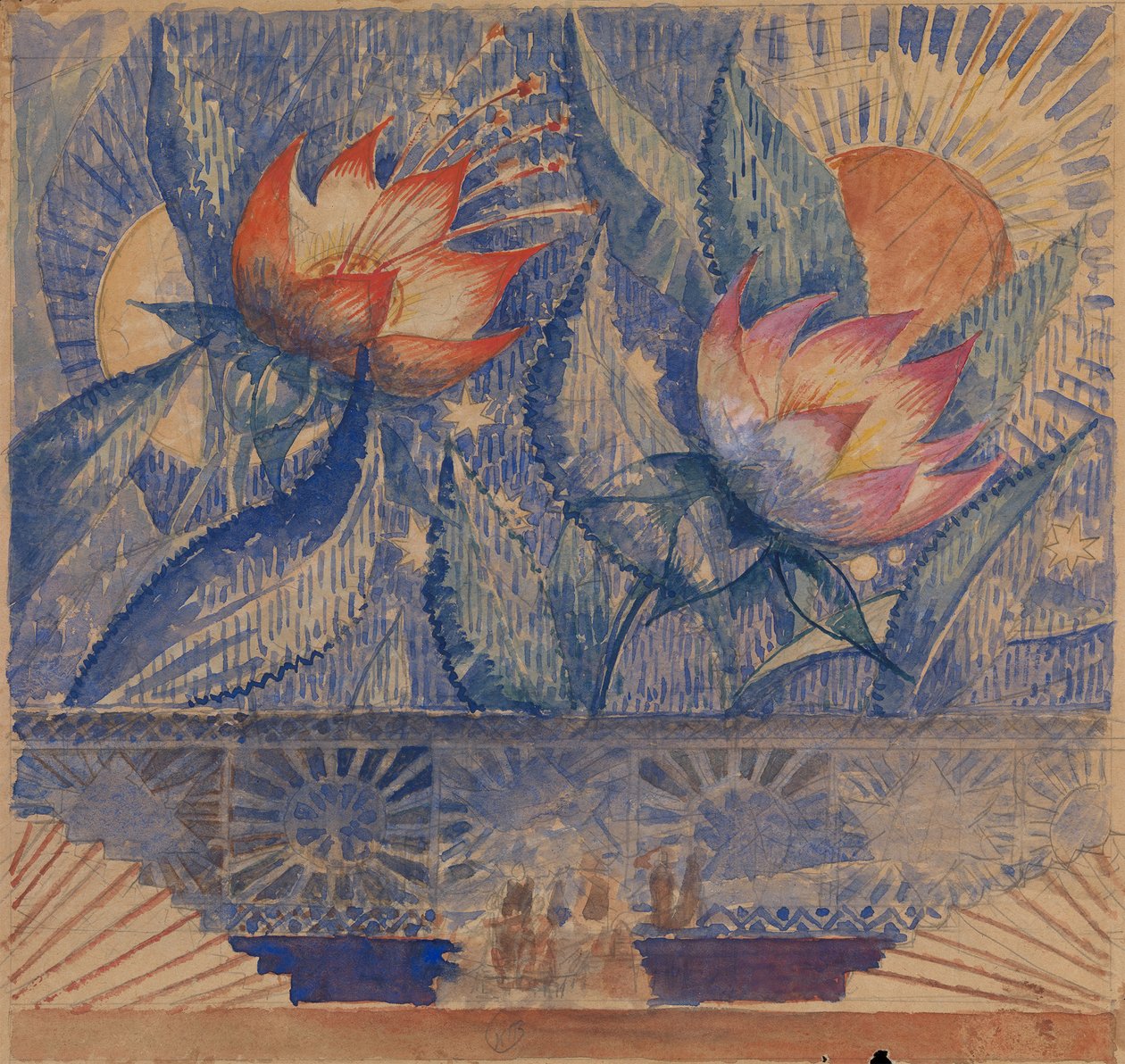 Sahne tasarımı by Kuzma Sergeevich Petrov Vodkin