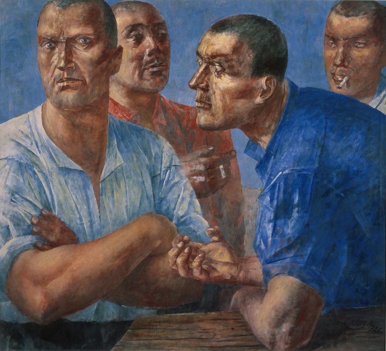 Çalışanlar by Kuzma Sergeevich Petrov Vodkin