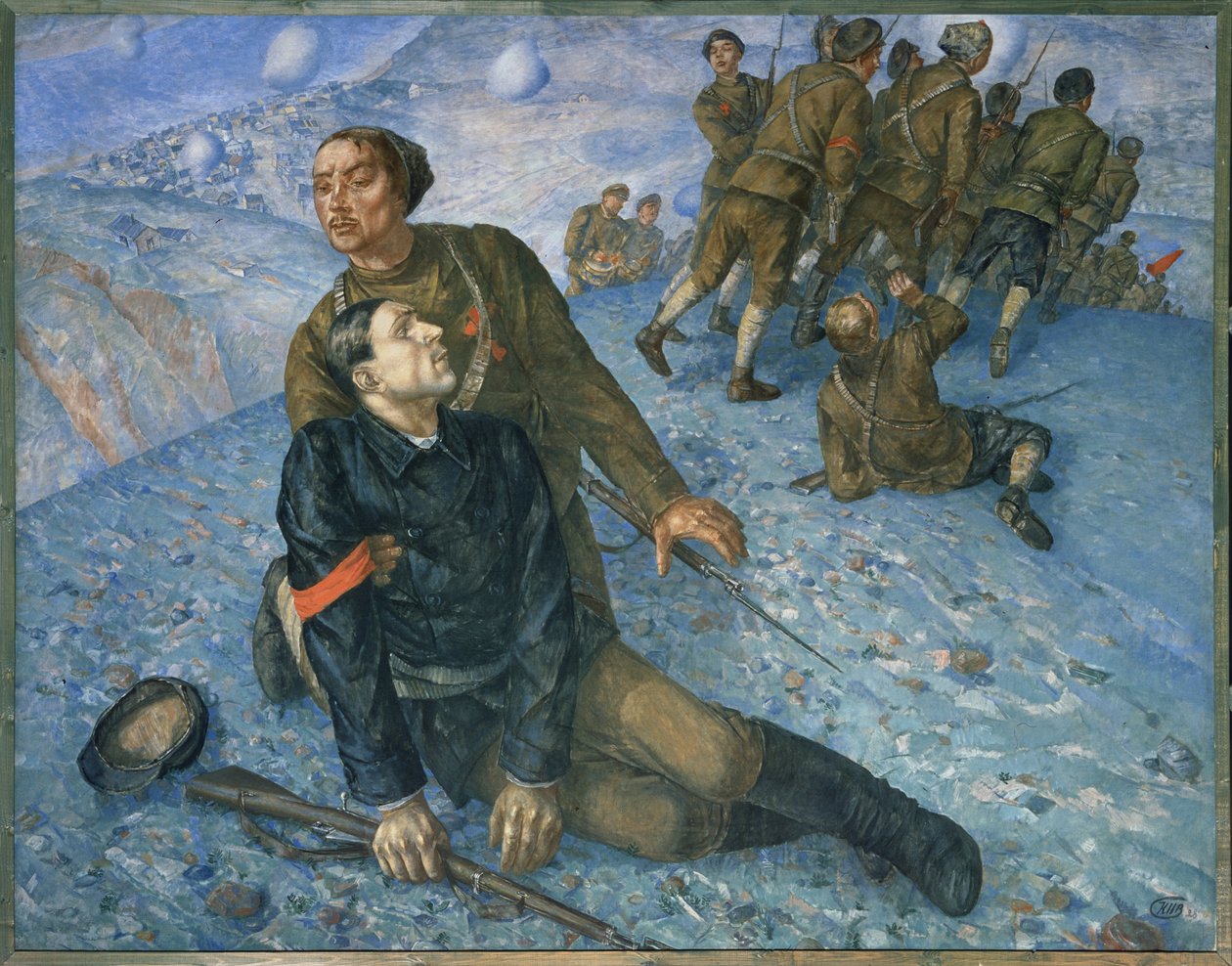 Komiserin ölümü by Kuzma Sergeevich Petrov Vodkin