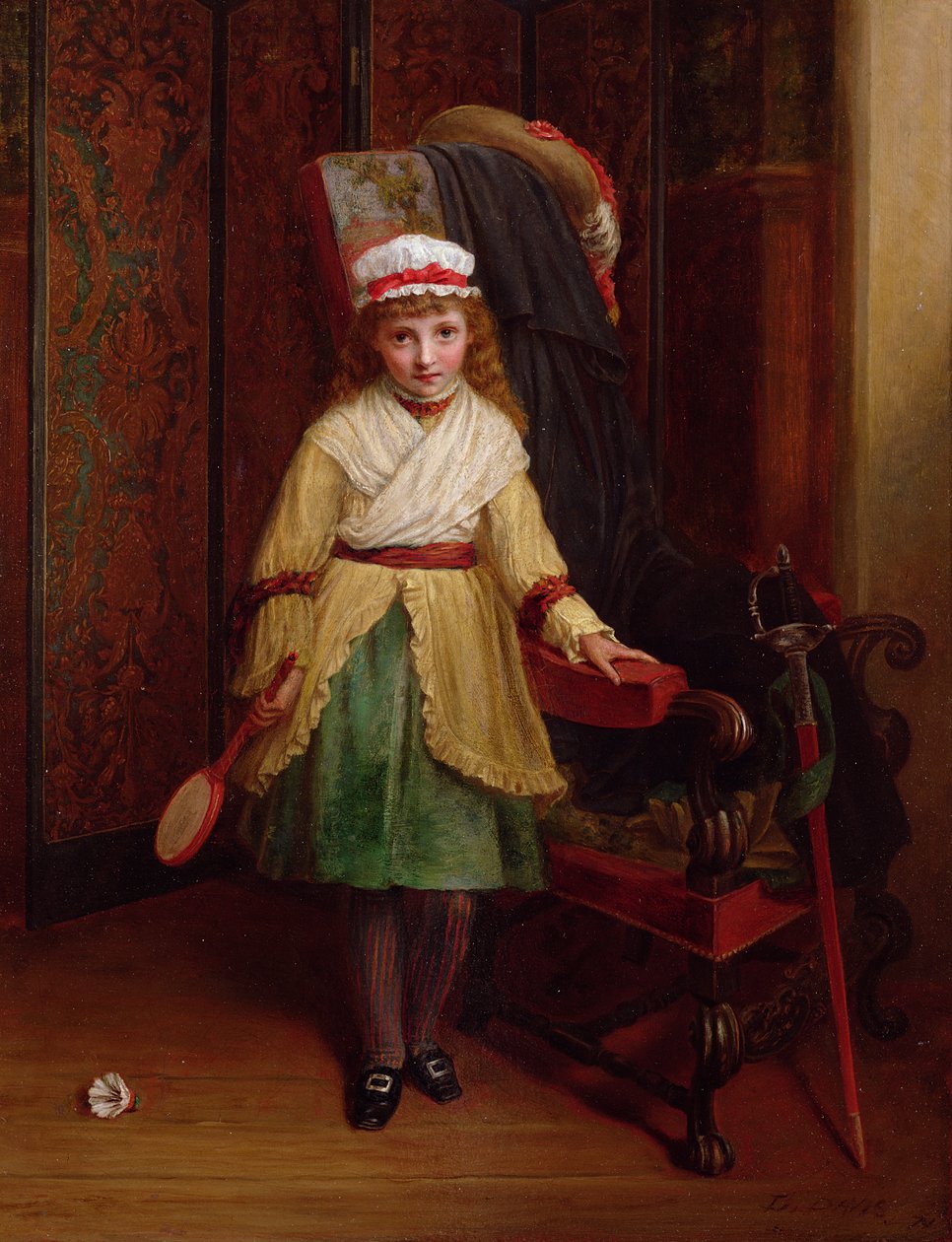 Raketle Oyuncu, 1874 (petrol) by L. Davis