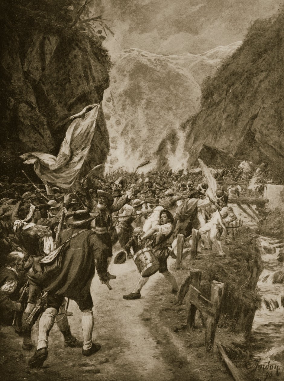 Tirol İsyanı, 1809 by L. Jordan
