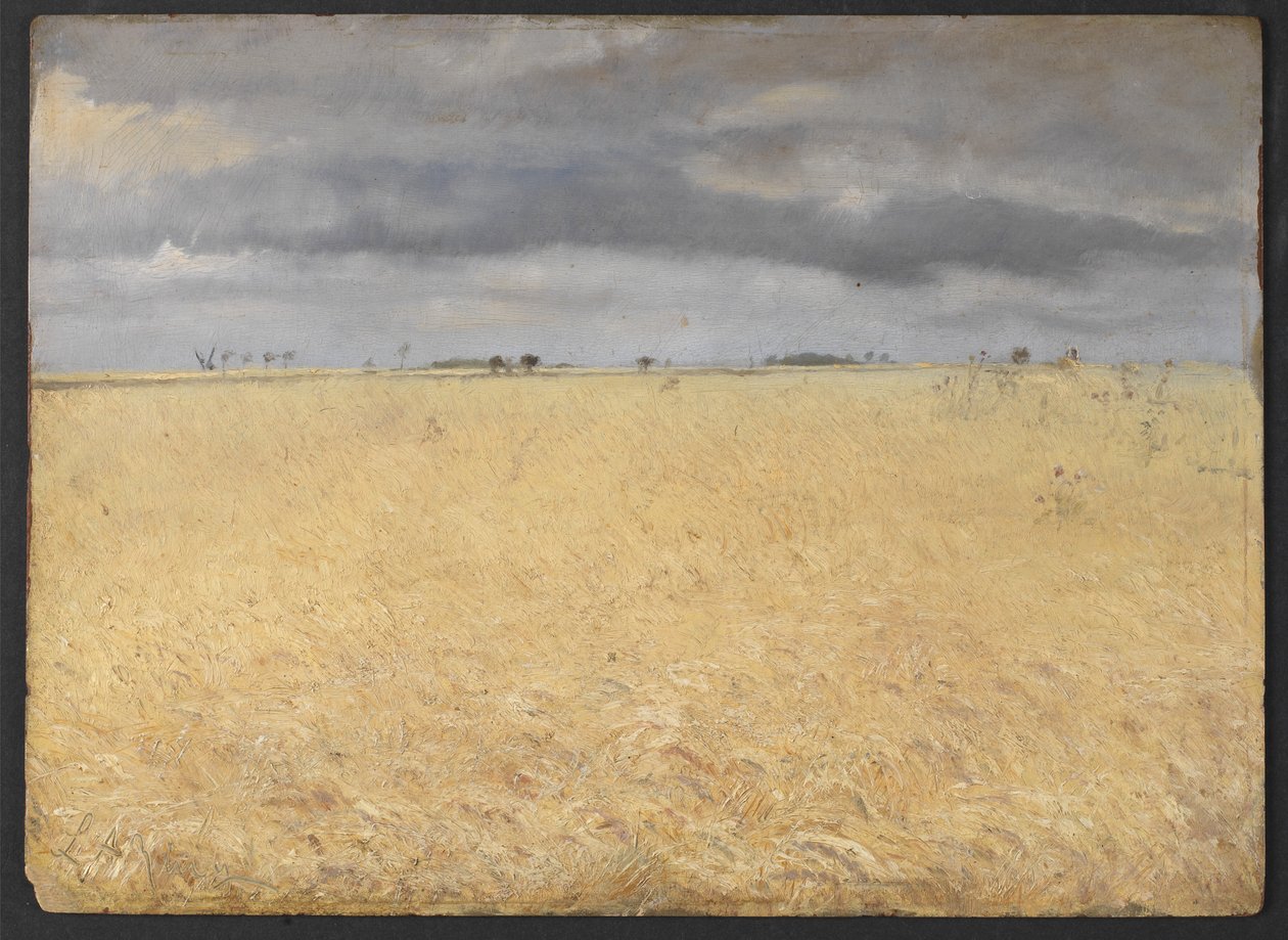 Ring Köyü yakınlarında bir Çavdar Tarlası by Laurits Andersen Ring