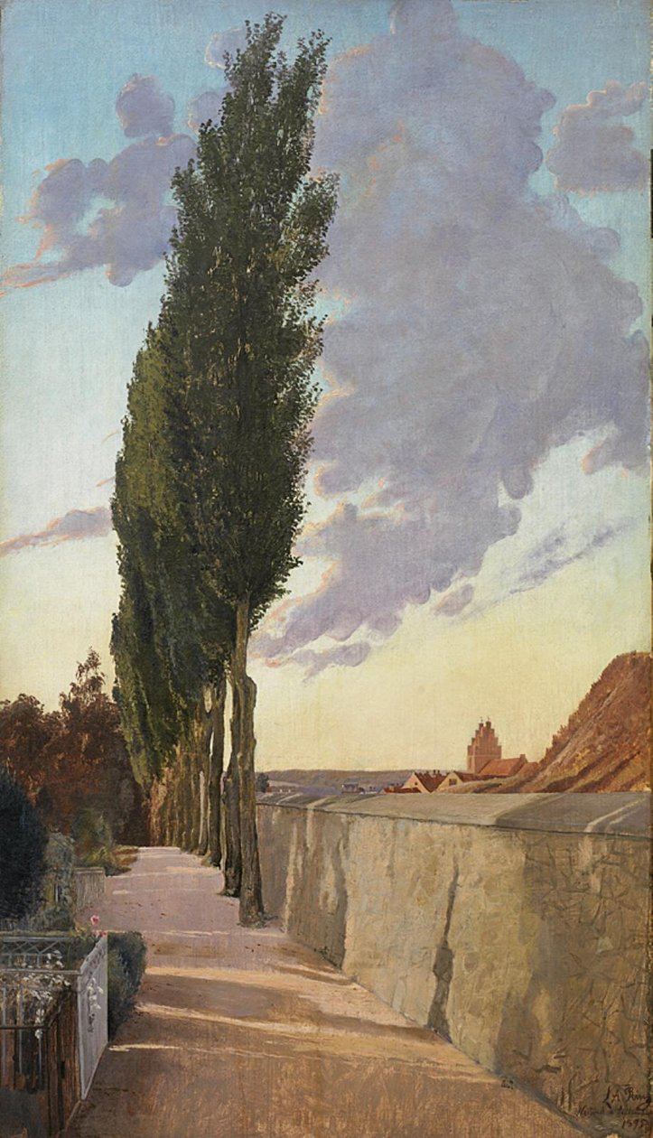 Kavak ile manzara. Eylül Akşamı by Laurits Andersen Ring
