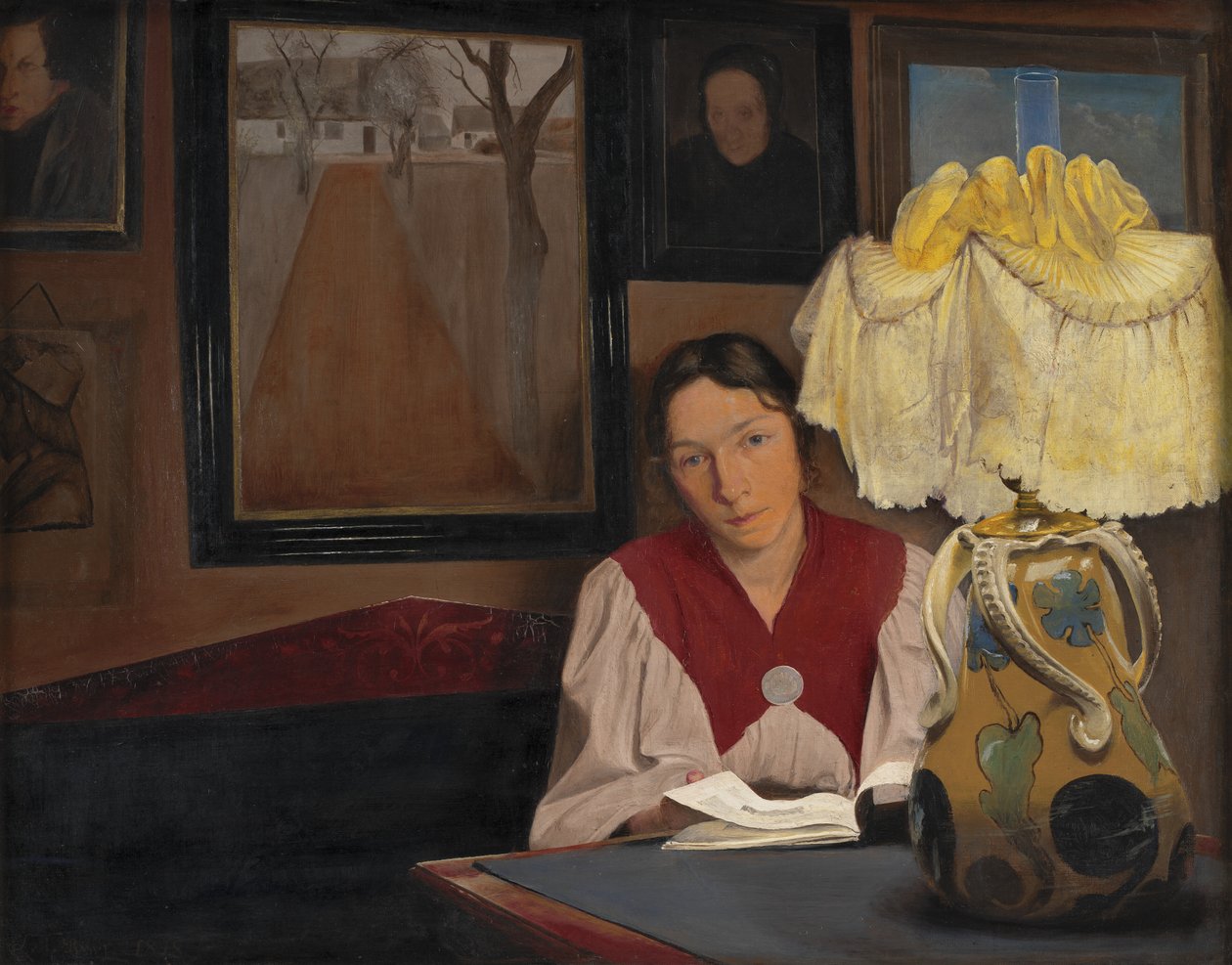 Sanatçının Karısı, Lamplight by Laurits Andersen Ring
