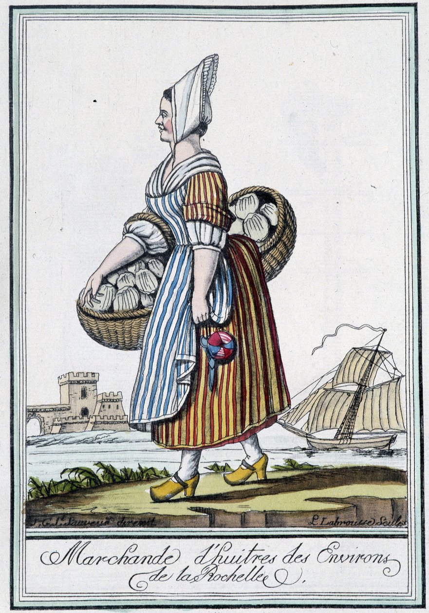 La Rochelle (Charente Maritime) civarındaki istiridye tüccarı - J. Grasset St Sauveur, Deron, Paris