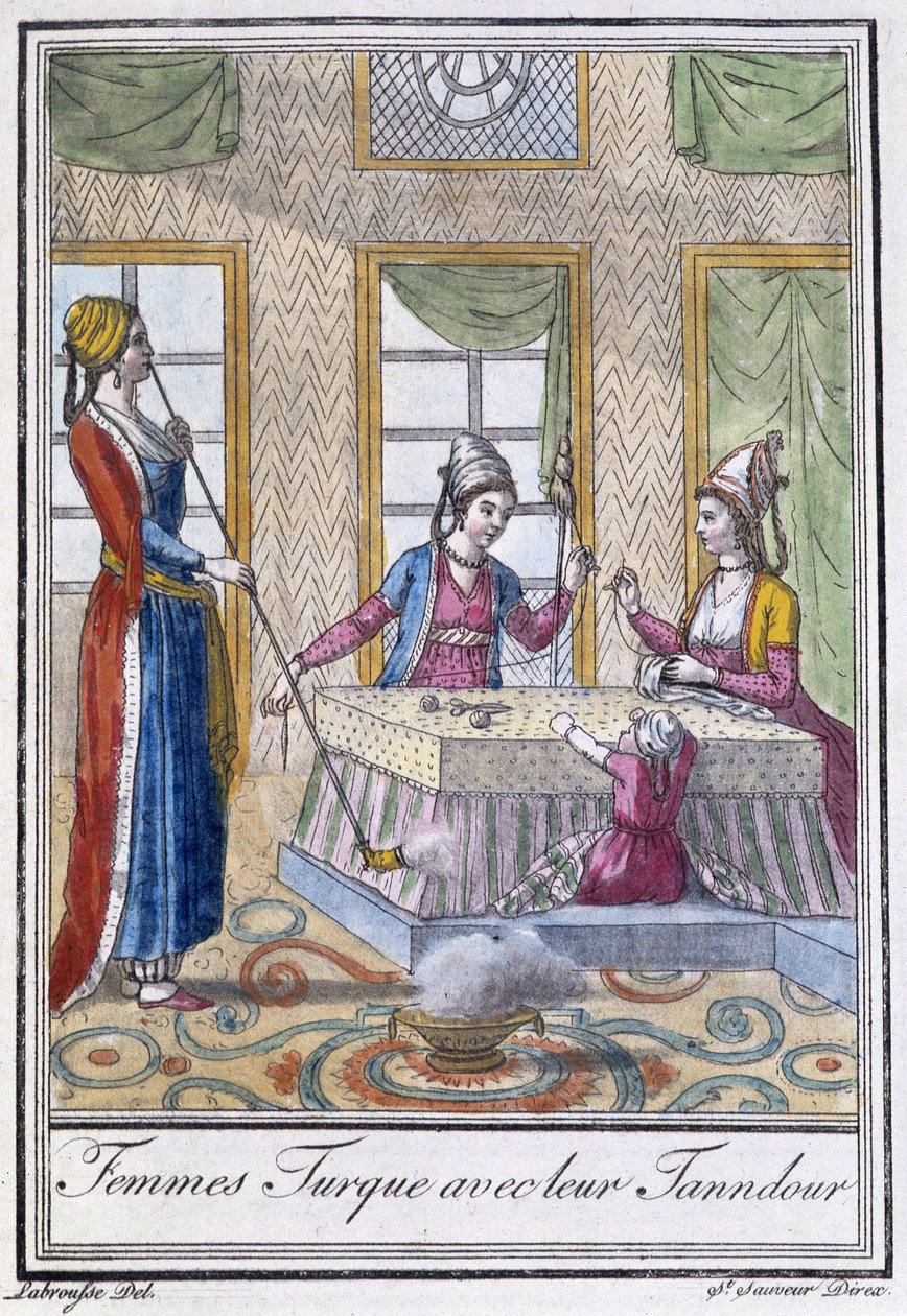 Tandırlarıyla Türk Kadını - J. Grasset St Sauveur, ed. Deroy, Paris by L.F. Labrousse