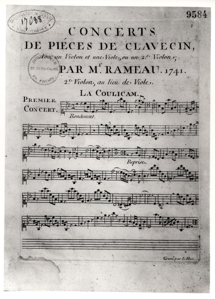 Jean-Philippe Rameau (1683-1764) 1741 tarafından 