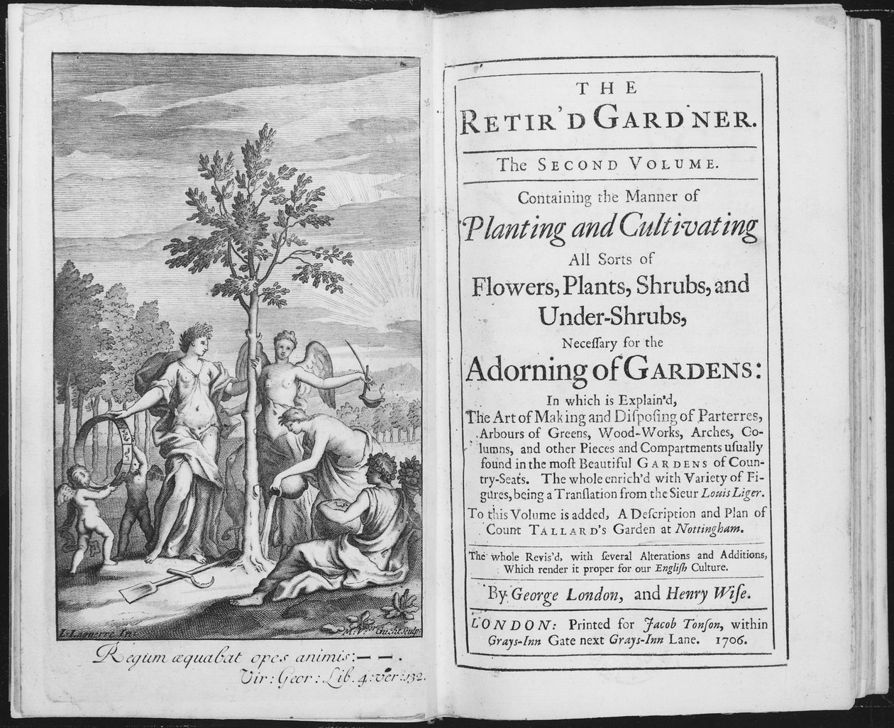 George London ve Henry Wise tarafından The Retird Gardener