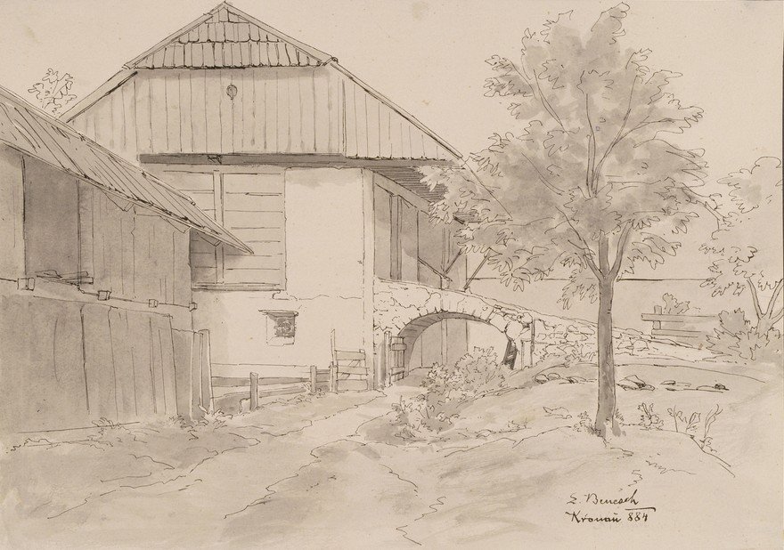 Kranjska gora-çiftlik binası by Ladislav Benesch