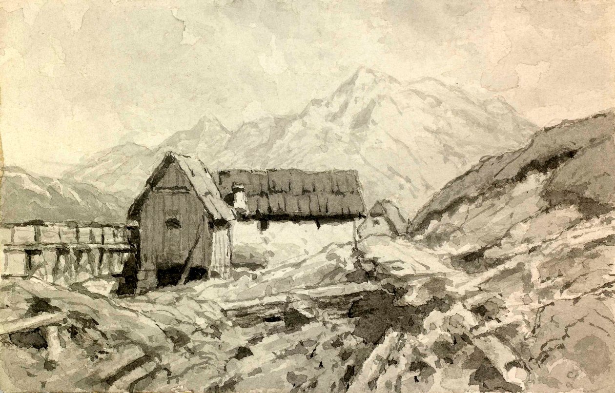 Bir değirmen ile manzara by Ladislav Benesch